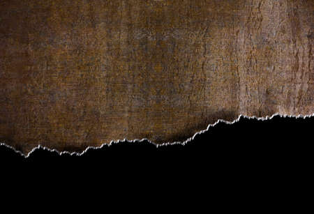 rip rust metal background with torn edgesの写真素材
