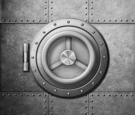 metal safe door 3d illustration or iconの写真素材