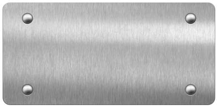 metal plaque or plate 3d illustrationの写真素材