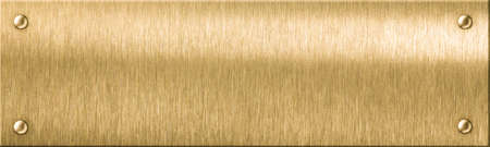 Brass metal plaque 3d illustrationの写真素材