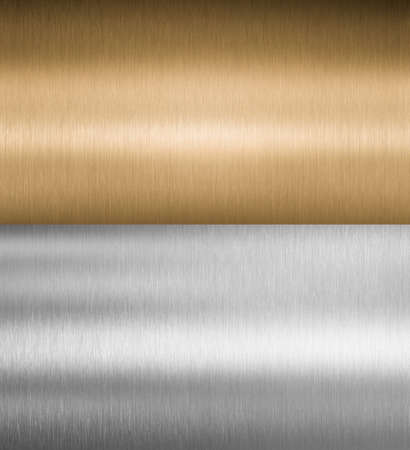 silver and gold stitched high quality metal textures or backgroundsの写真素材