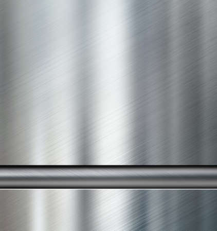 Metal plates with metallic pipe background 3d illustrationの写真素材