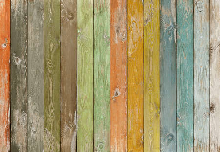 Vintage color wood planks background or textureの写真素材
