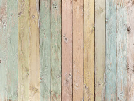 wood background or texture with planks pastel coloredの写真素材