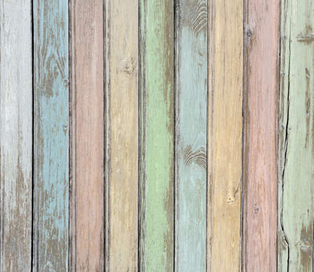 wood pastel painted planks backgroundの写真素材