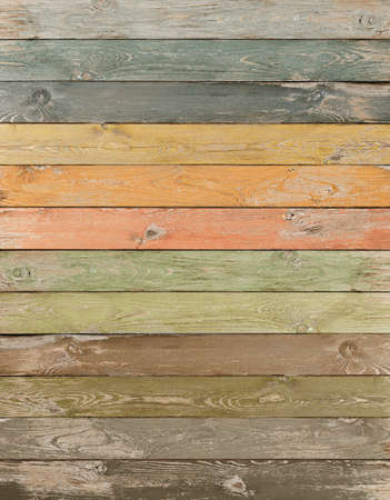 Vintage color wood planks vertical background or textureの写真素材