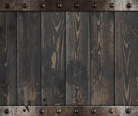 Wood barrel medieval backgroundの写真素材