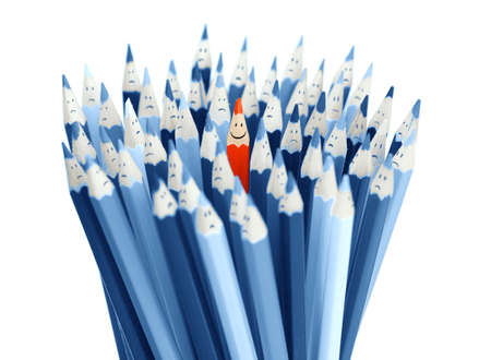 People pencils communicating conceptの写真素材