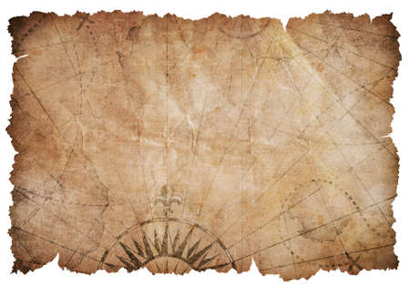 Old torn vintage nautical mapの写真素材