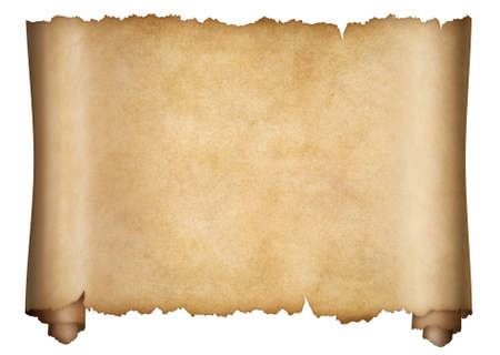 Pirates' vintage nautical map scroll isolatedの写真素材