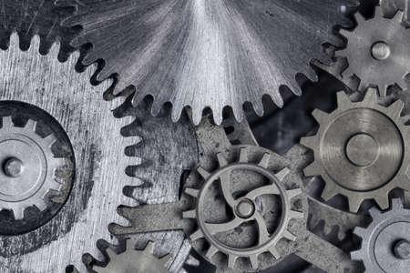 gears and cogs 3d illustrationの写真素材
