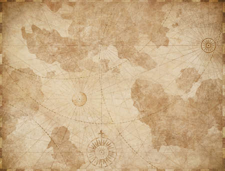 Abstract old nautical vintage map backgroundの写真素材