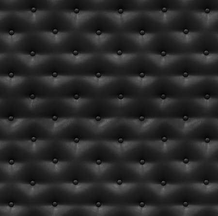 Black leather seamless pattern with buttonsの写真素材