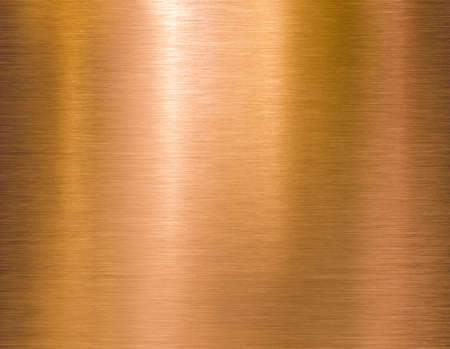 Copper or bronze brushed metal background or textureの写真素材