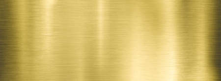 gold metal brushed wide textured plate or plaqueの写真素材