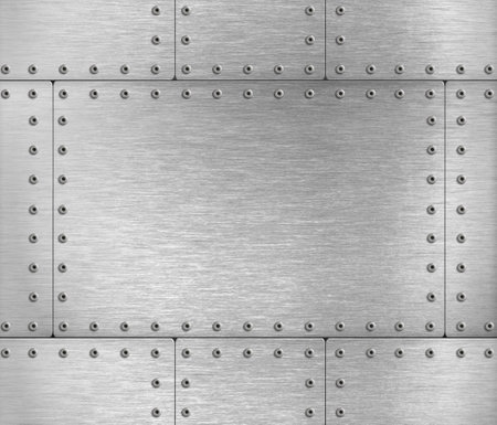 metal plates industrial background 3d illustrationの写真素材