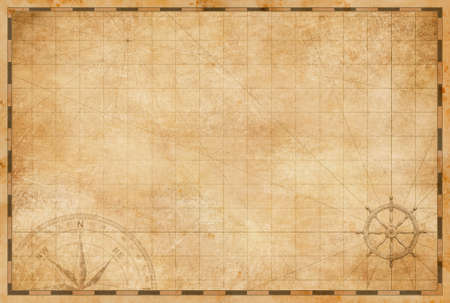old nautical pirates treasure map backgroundの写真素材