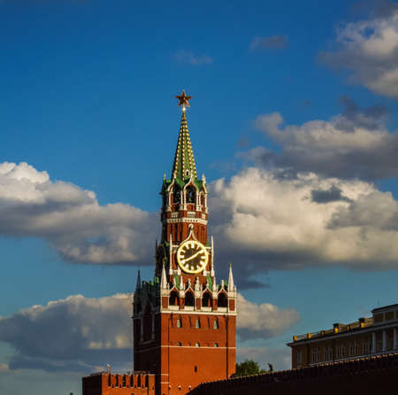 St Basils cathedral on Red Square in Moscowの写真素材