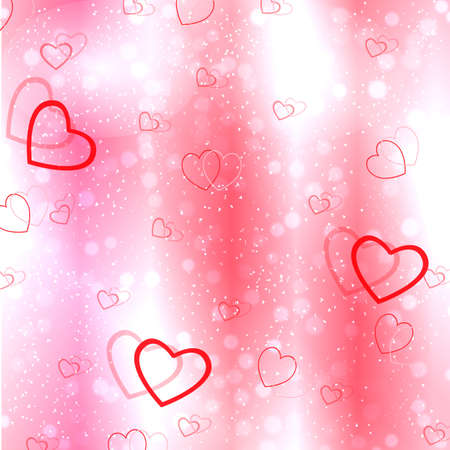 Vector illustration. abstract pink background with hearts for lovers or Valentine's Dayのイラスト素材