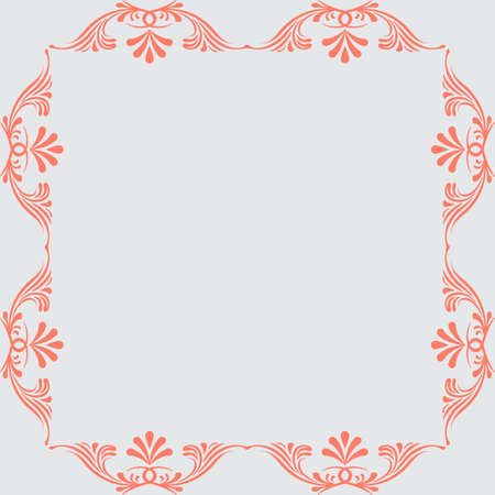 Border with decorative elements. Vector.  decorative elementのイラスト素材