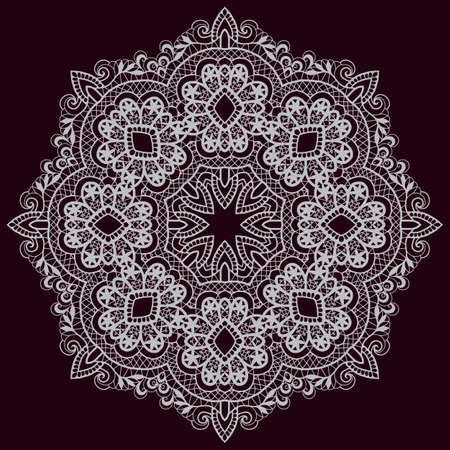 Mandala design. Mandala, circular ornamentのイラスト素材