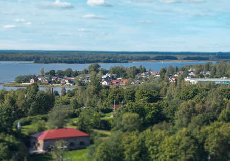 the mouth of the river Vuoksi and the Gulf of Finland in Vyborg