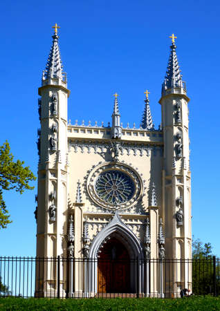 Chapel building in the Gothic styleの写真素材