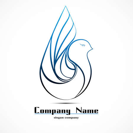 dove logo companyのイラスト素材