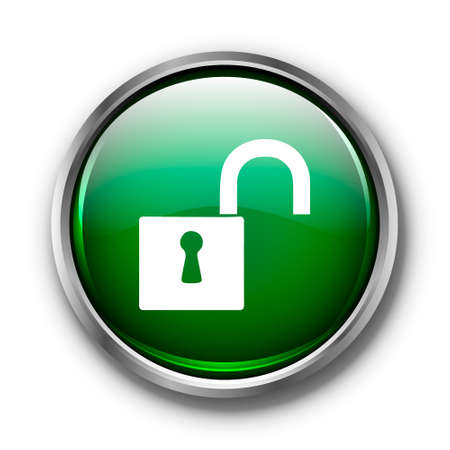 button lock open eps10のイラスト素材