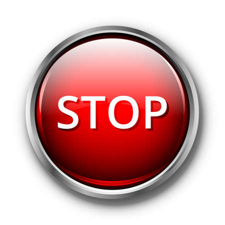 button stop red eps10のイラスト素材