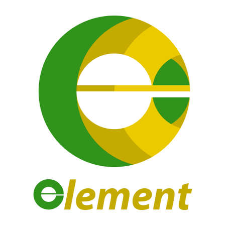logo letter e elementのイラスト素材