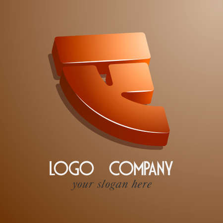 e logo company letter eps10のイラスト素材