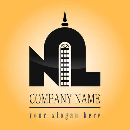 Logo company real estateのイラスト素材