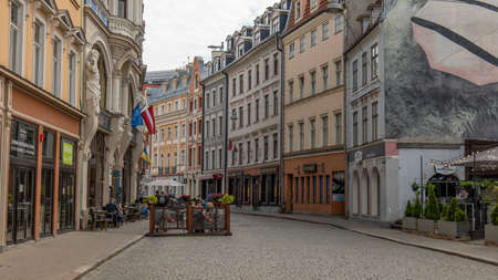 Old Riga buildings and viewsのeditorial素材