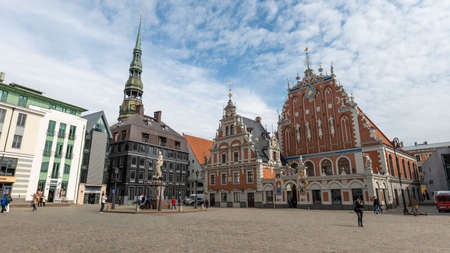 Old Riga buildings and viewsのeditorial素材
