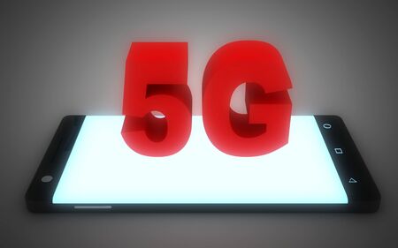 3d smartphone 3g concept. 3d illustration