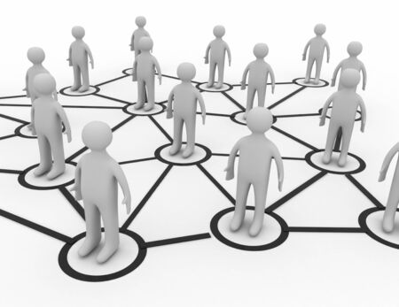 3d social networking success concept . 3d rendered illustrationの写真素材