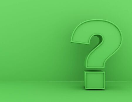 Question Mark concept . 3d rendered illustrationの写真素材