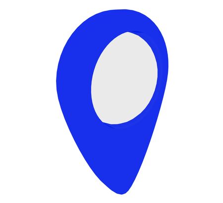 place marker on white background . 3d rendered illustrationの写真素材