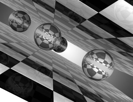 3d abstract background. abstract balls. 3d illustrationの写真素材
