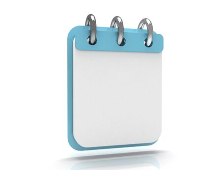 calendar concept. 3d illustration on whiteの写真素材