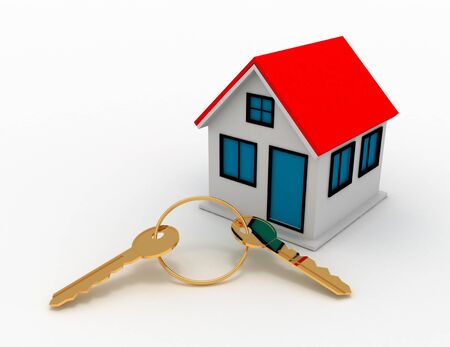 Concept of real estate. 3d illustrationの写真素材