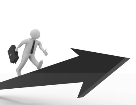 Leader of competition. Concept. 3d illustration.の写真素材