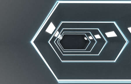 3d abstract background corridor .3d illustration