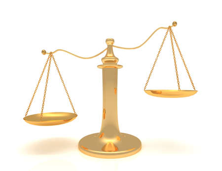 Scale isolated on white backgroundの写真素材