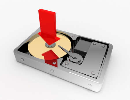 hard disk download concept