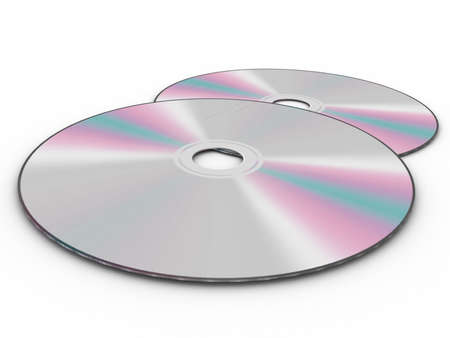 cd isolated on whiteの写真素材