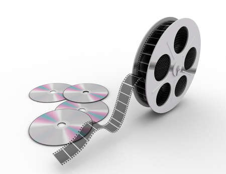 cd isolated on whiteの写真素材