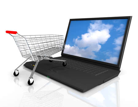 online shopping conceptの写真素材