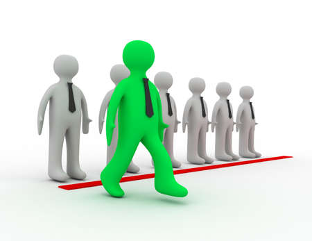 leadership and team conceptの写真素材